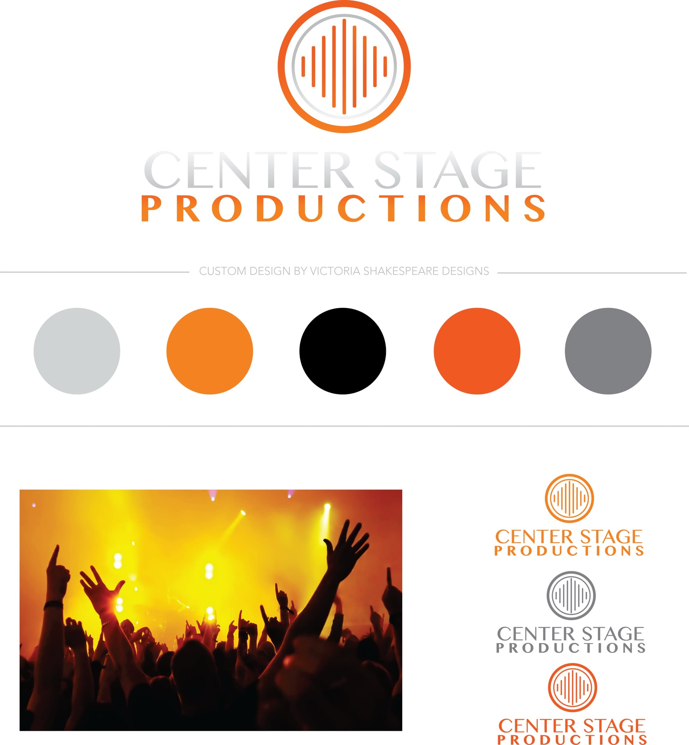 Center Stage Productions brand design