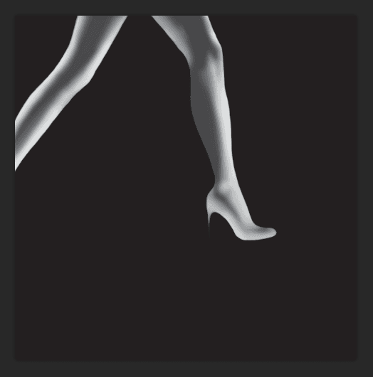 Digital painting of legs, made in Photoshop